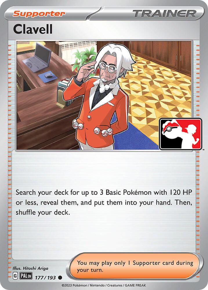Paldea Evolved Clavell [Prize-Pack] Pokémon card